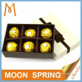Moonspring customrized wholesale luxury paper chocolate box with insert